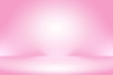 Soyut boş açık pembe stüdyo odası arka planı, ürün gösterimi, afiş, şablon için montaj olarak kullan.