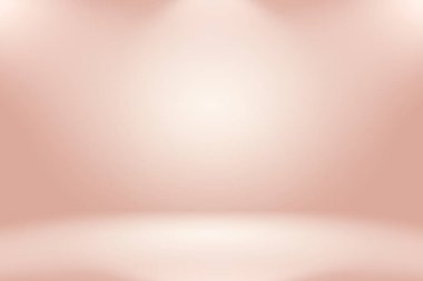 Soyut boş açık pembe stüdyo odası arka planı, ürün gösterimi, afiş, şablon için montaj olarak kullan.