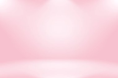 Soyut boş açık pembe stüdyo odası arka planı, ürün gösterimi, afiş, şablon için montaj olarak kullan.
