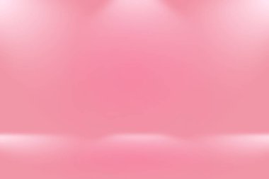 Soyut boş açık pembe stüdyo odası arka planı, ürün gösterimi, afiş, şablon için montaj olarak kullan.