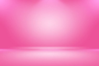 Soyut boş açık pembe stüdyo odası arka planı, ürün gösterimi, afiş, şablon için montaj olarak kullan.