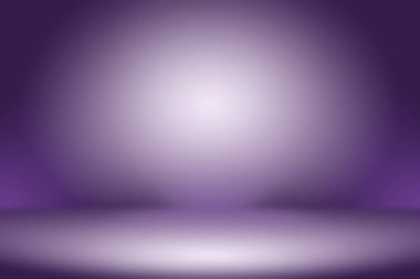 Stüdyo Arkaplan Konsepti - ürün için soyut boş ışık gradyanı mor stüdyo odası arka planı.