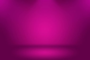 Stüdyo Arkaplan Konsepti - ürün için soyut boş ışık gradyanı mor stüdyo odası arka planı.