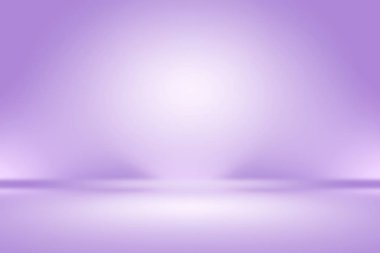 Stüdyo Arkaplan Konsepti - ürün için soyut boş ışık gradyanı mor stüdyo odası arka planı.