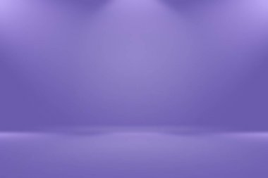 Stüdyo Arkaplan Konsepti - ürün için soyut boş ışık gradyanı mor stüdyo odası arka planı.