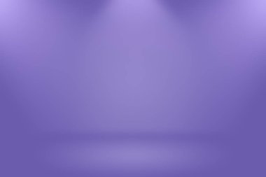 Stüdyo Arkaplan Konsepti - ürün için soyut boş ışık gradyanı mor stüdyo odası arka planı.