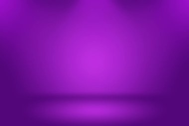 Stüdyo Arkaplan Konsepti - ürün için soyut boş ışık gradyanı mor stüdyo odası arka planı.