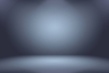 Soyut Lüks Derece Mavi arka plan. Siyah vignette Stüdyo Sancağıyla Pürüzsüz Koyu Mavi.