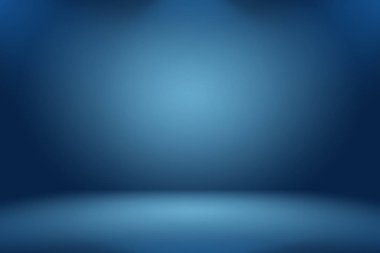 Soyut Lüks Derece Mavi arka plan. Siyah vignette Stüdyo Sancağıyla Pürüzsüz Koyu Mavi.