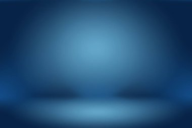 Soyut Lüks Derece Mavi arka plan. Siyah vignette Stüdyo Sancağıyla Pürüzsüz Koyu Mavi.