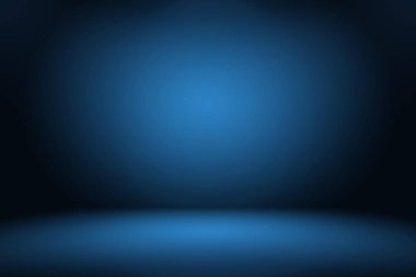 Soyut Lüks Derece Mavi arka plan. Siyah vignette Stüdyo Sancağıyla Pürüzsüz Koyu Mavi.