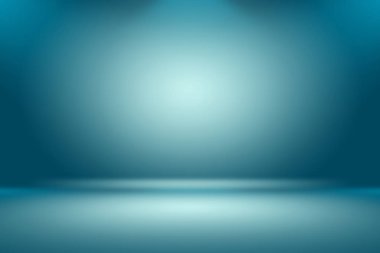 Soyut Lüks Derece Mavi arka plan. Siyah vignette Stüdyo Sancağıyla Pürüzsüz Koyu Mavi.