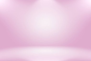 Soyut boş açık pembe stüdyo odası arka planı, ürün gösterimi, afiş, şablon için montaj olarak kullan.