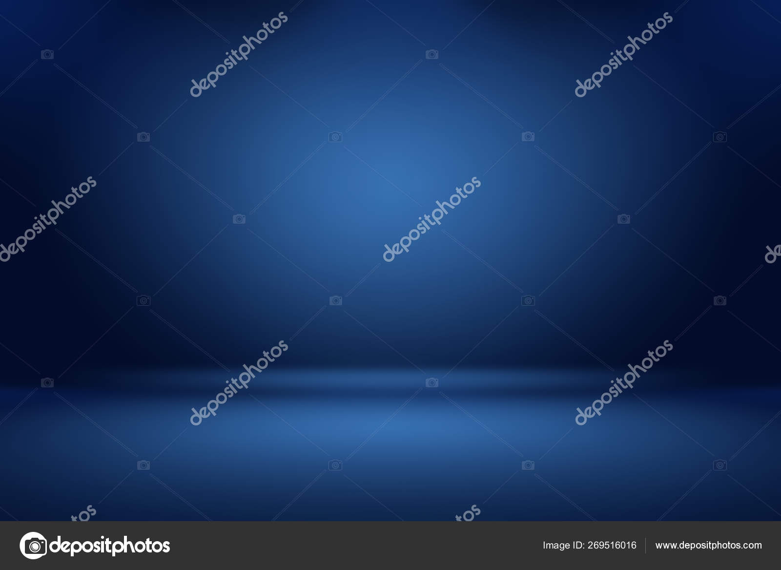 豪华渐变蓝色背景 光洁深蓝色与黑色守护神工作室横幅 图库照片 C Benzoix