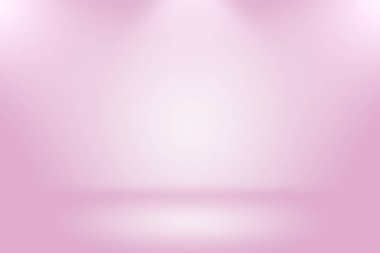 Soyut boş açık pembe stüdyo odası arka planı, ürün gösterimi, afiş, şablon için montaj olarak kullan.