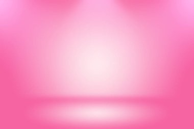 Soyut boş açık pembe stüdyo odası arka planı, ürün gösterimi, afiş, şablon için montaj olarak kullan.