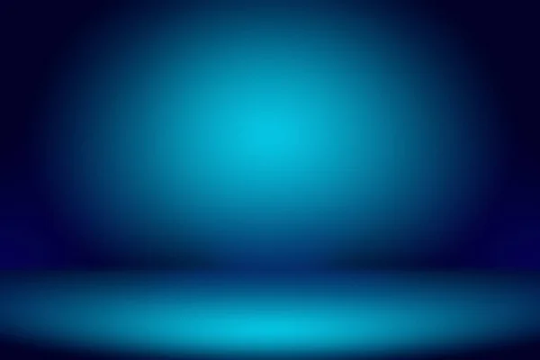 Resumen Gradiente de lujo Fondo azul. Smooth Azul oscuro con vignette negra Studio Banner. — Foto de Stock