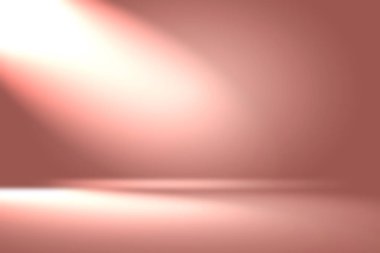Soyut boş açık pembe stüdyo odası arka planı, ürün gösterimi, afiş, şablon için montaj olarak kullan.