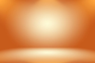 Soyut pürüzsüz Turuncu arkaplan tasarımı, stüdyo, oda, web şablonu, düz daire eğimli iş raporu