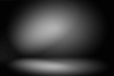 Soyut lüks bulanık koyu gri ve siyah gradyan. Ürünlerinizi sergilemek için arka plan stüdyo duvarı olarak kullanılır..