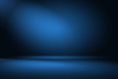 Soyut Lüks Derece Mavi arka plan. Siyah vignette Stüdyo Sancağıyla Pürüzsüz Koyu Mavi.