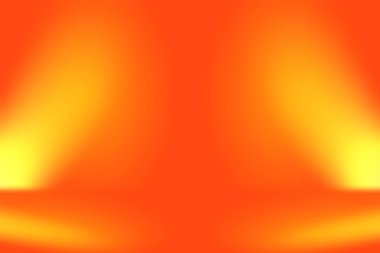 Soyut pürüzsüz Turuncu arkaplan tasarımı, stüdyo, oda, web şablonu, düz daire eğimli iş raporu