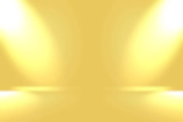 Abstract Luxury Gold yellow gradient studio wall, well use as background,layout,banner and product presentation. — Stock Photo, Image