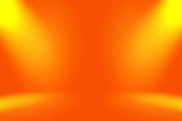 Diseño de diseño de fondo naranja liso abstracto, estudio, habitación, plantilla web, informe de negocios con color de gradiente de círculo liso —  Fotos de Stock