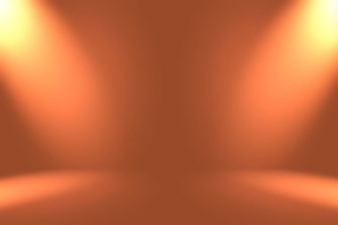 Soyut Lüks Altın Gradyan Stüdyo Duvarı. Arka plan, düzen, afiş ve ürün sunumu olarak kullanılabilir..