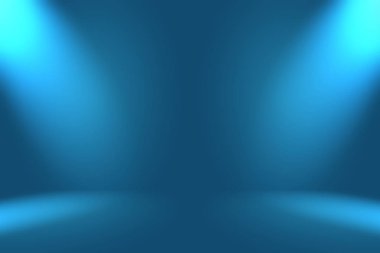 Soyut Lüks Derece Mavi arka plan. Siyah vignette Stüdyo Sancağıyla Pürüzsüz Koyu Mavi.