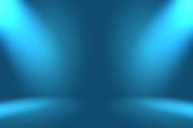 Soyut Lüks Derece Mavi arka plan. Siyah vignette Stüdyo Sancağıyla Pürüzsüz Koyu Mavi.