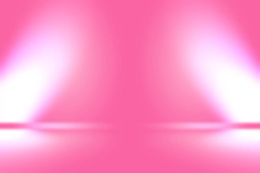 Soyut boş açık pembe stüdyo odası arka planı, ürün gösterimi, afiş, şablon için montaj olarak kullan.