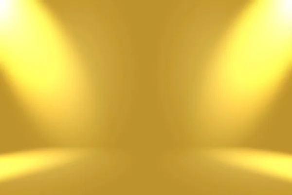 Abstract Luxury Gold yellow gradient studio wall, well use as background,layout,banner and product presentation. — Stock Photo, Image