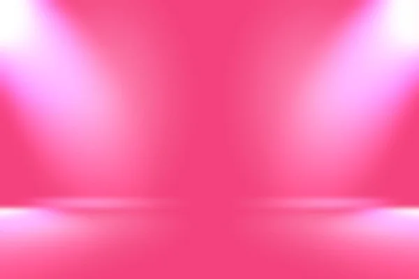 Abstraktní prázdné hladké světle růžové pozadí ateliéru, Použití jako montáž pro zobrazení výrobku, banner, šablona. — Stock fotografie