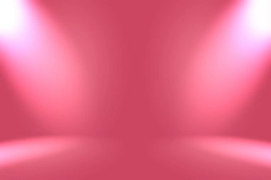 Soyut boş açık pembe stüdyo odası arka planı, ürün gösterimi, afiş, şablon için montaj olarak kullan.