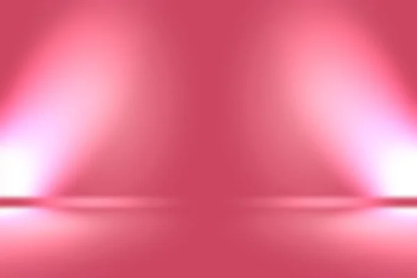 Абстрактно пустой гладкий светло-розовый фон комнаты-студии, Используется в качестве монтажа для демонстрации продукта, баннера, искушения. — стоковое фото
