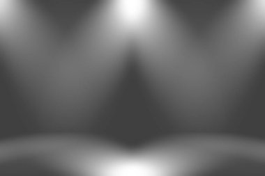 Soyut lüks bulanık koyu gri ve siyah gradyan. Ürünlerinizi sergilemek için arka plan stüdyo duvarı olarak kullanılır..