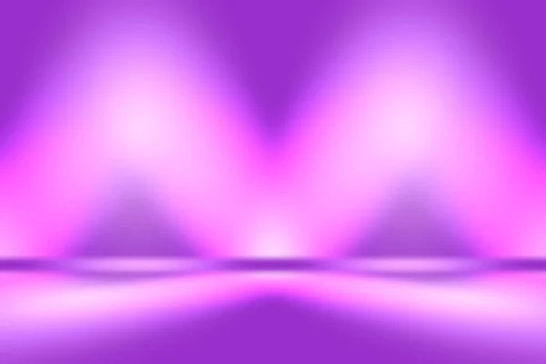 スタジオ背景コンセプト-製品のための抽象的な空の光グラデーション紫色のスタジオの部屋の背景. — ストック写真