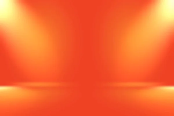 Diseño de diseño de fondo naranja liso abstracto, estudio, habitación, plantilla web, informe de negocios con color de gradiente de círculo liso —  Fotos de Stock