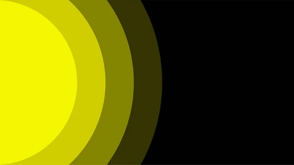 Halbkreis Hintergrund Mit Muster Stil Gelbe Und Schwarze Halbkreis Hintergrund — Stockvektor