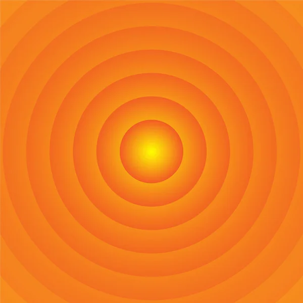 Orange Abstract Circle Wave Effect — Stock Vector