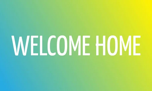 Добро Пожаловать Домой Логотип Правообладатель Иллюстрации Welcome Home Colorful — стоковый вектор