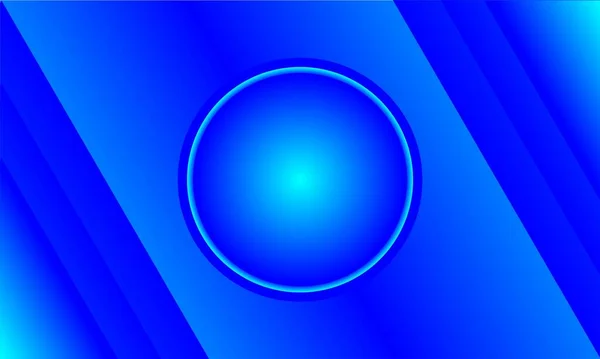 Abstrakter Hintergrund Blauer Kreis Hintergrundkreis Mit Hellen Linien — Stockvektor