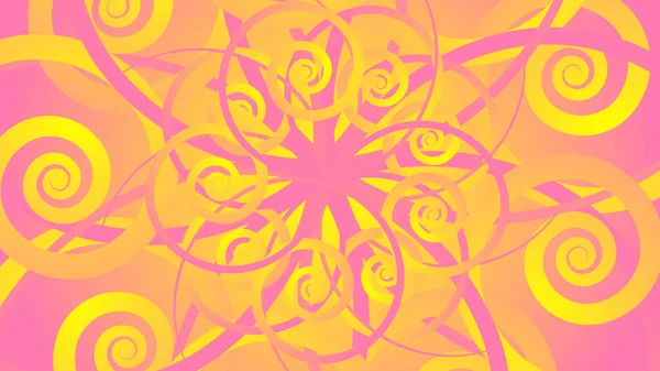 抽象的背景装饰品形状的艺术花 浪漫的花卉装饰品 — 图库矢量图片