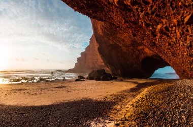 Legzira Atlantik Okyanusu, Fas, Sidi Ifni gün batımı
