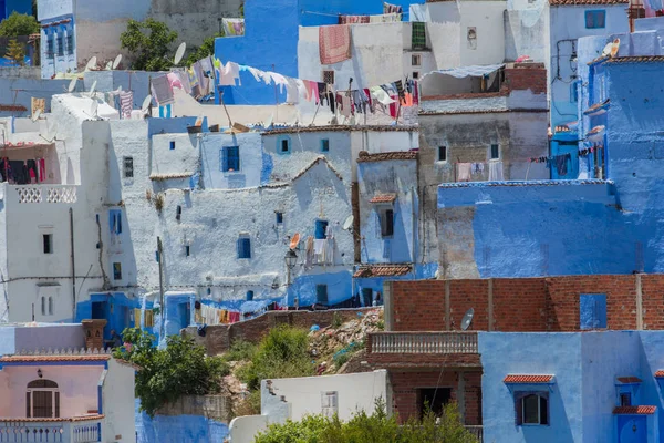 Traditionelle Marokkanische Architektonische Details Blauer Stadt Chefchaouen Marokko Afrika — Stockfoto