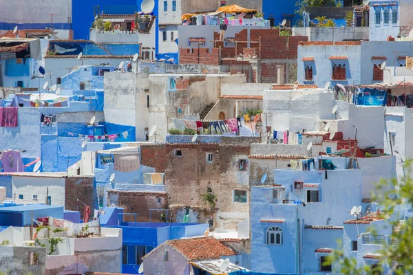Traditionelle Marokkanische Architektonische Details Blauer Stadt Chefchaouen Marokko Afrika — Stockfoto