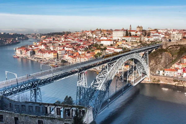 Porto Portugal Bei Dom Luis Bridge Image — Stockfoto