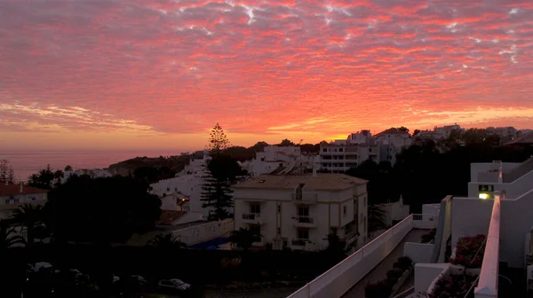 Solnedgång Algarve Portugal — Stockfoto