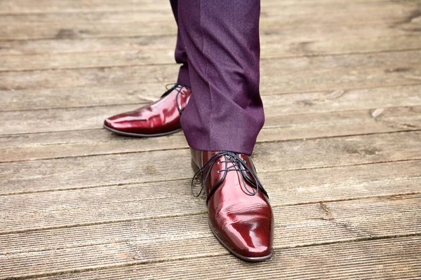 Sapatos Masculinos Elegantes Inteligentes — Fotografia de Stock